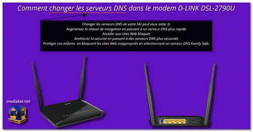 D-LINK DSL-2790U Modem Routeur - Changer DNS screenshot