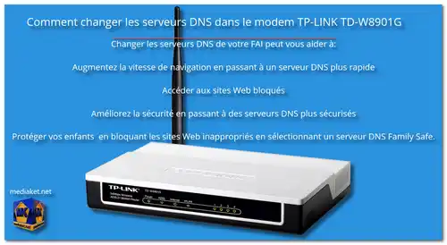 TP-LINK TD-W8901G - Changer les DNS screenshot