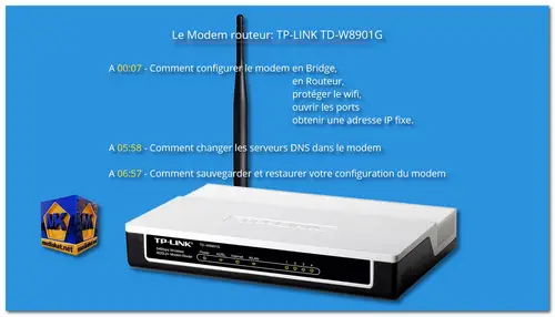 TP-LINK TD-W8901G config tout en un screenshot