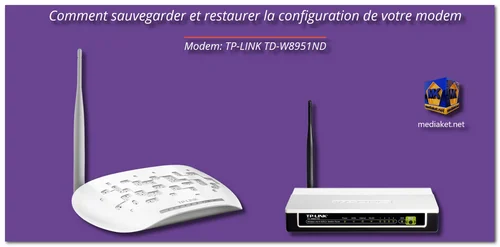 TP-LINK TD-W8951ND - Sauvegarde et Restauration - screenshot