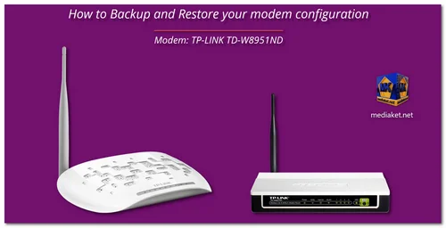 TP-LINK TD-W8951ND - Backup and Restore screenshot