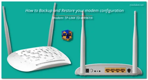 TP-LINK TD-W8961N - Configuration Backup and Restore  - screenshot
