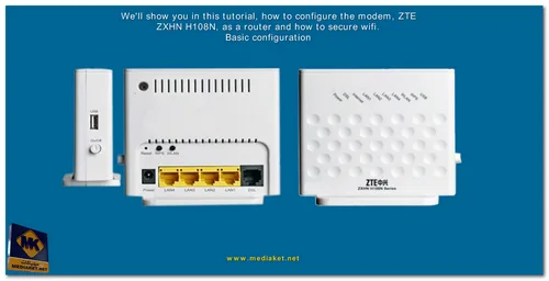 ZTE ZXHN H108N V2.5 Modem router setup - Screenshot