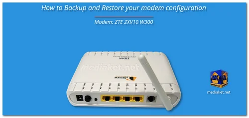 ZTE ZXV10 W300 - Backup and Restore screenshot