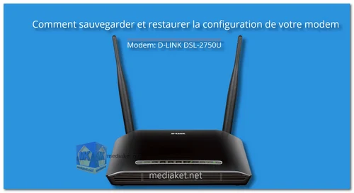 D-LINK DSL-2750U - Sauvegarde et restauration screenshot