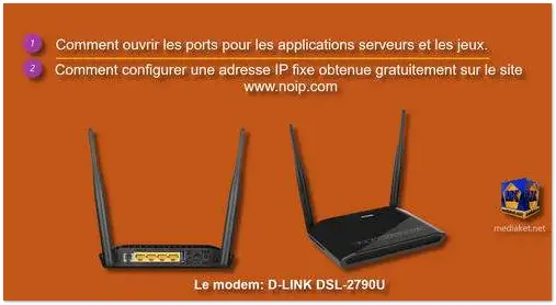 D-LINK DSL-2790U - Ouvrir les ports screenshot