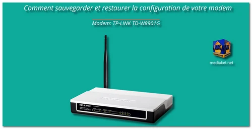 TP-LINK TD-W8901G - Sauvegarde et restauration screenshot